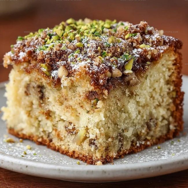 How to Make Decadent Pistachio Coffee Cake