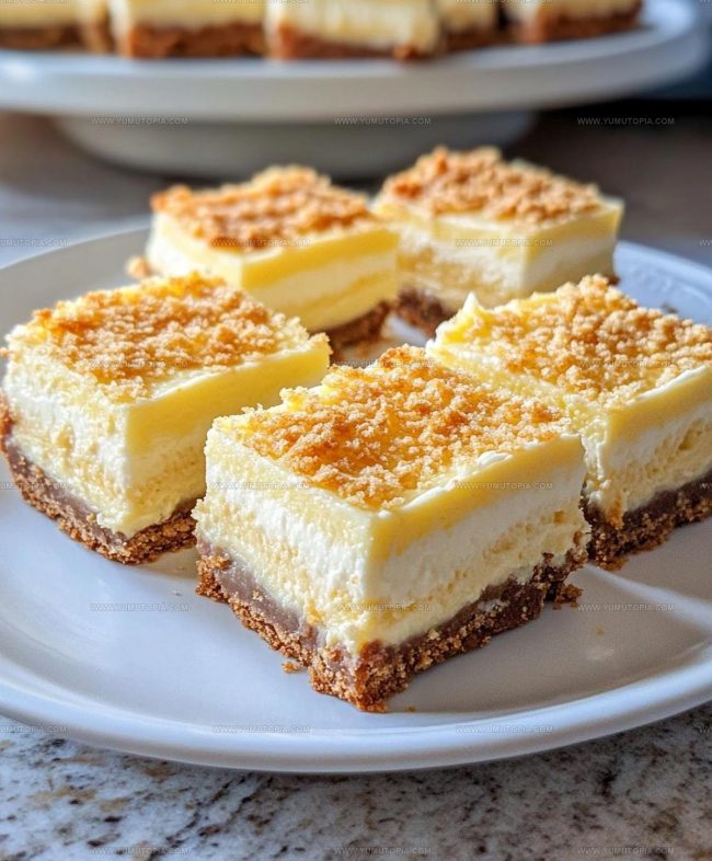 Steps for Making Lemon Cheesecake Squares