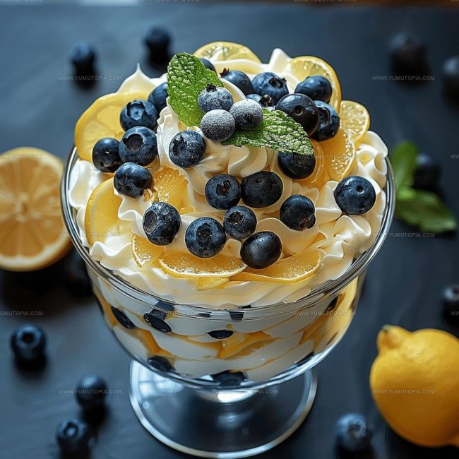 Preparation Steps for Lemon Blueberry Trifle