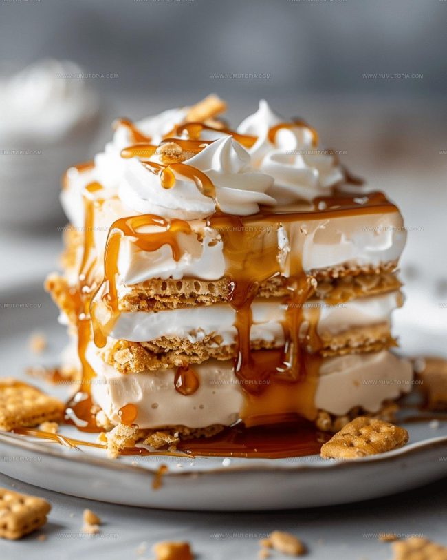 Making Ritz Cracker Salted Caramel Icebox Cake From Start to Finish