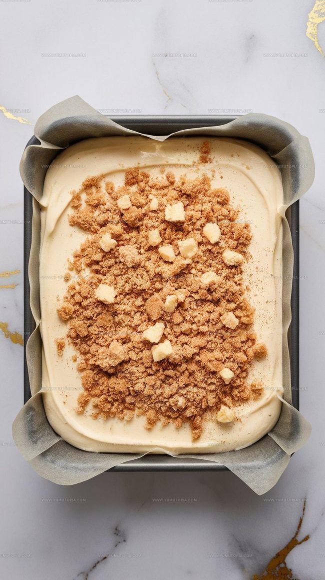 Technique Notes for Eggnog Cheesecake Crumble Bars