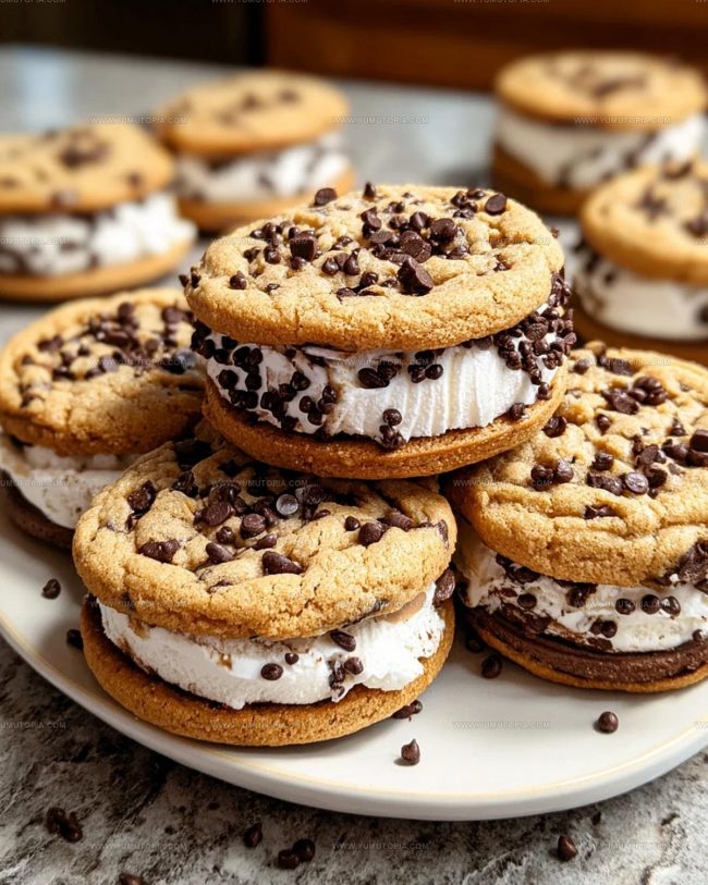 How Do You Prepare Chocolate Chip Cookie Ice Cream Sandwiches