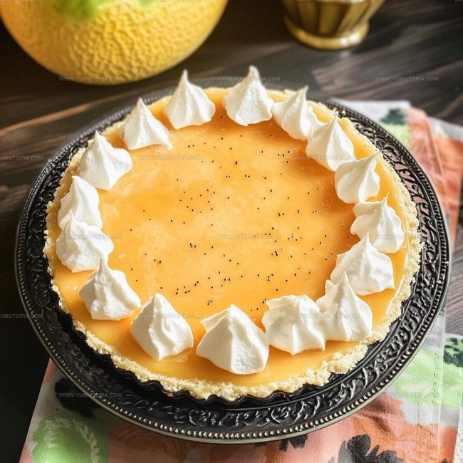 Cantaloupe Cream Pie Baking Instructions