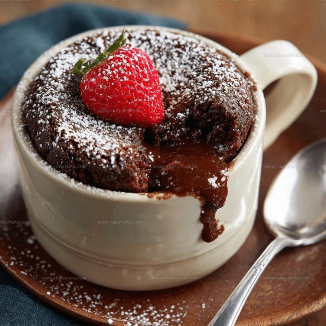 Preparing Chocolate Lava Mug Cake Step by Step