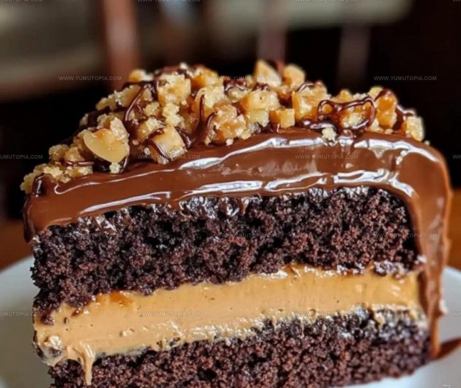 Steps Crafting A Multi-Texture Toffee Cake