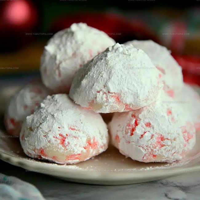 Method for Rolling Peppermint Snowballs in Sugar