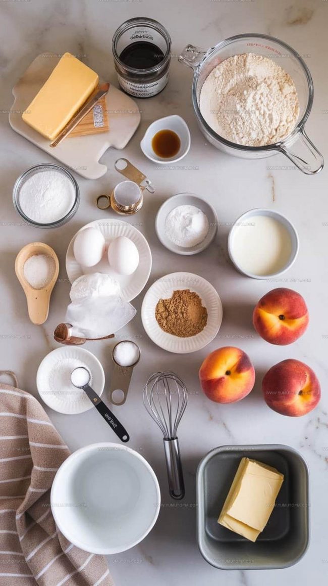 Peach Cobbler Coffee Cake Ingredient Overview