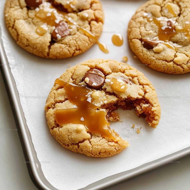How to Bake Crispy Salted Caramel Cookies
