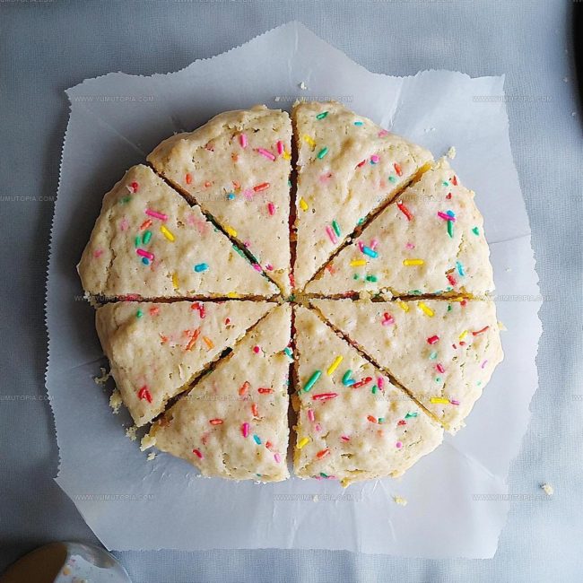 Baking Guide for Birthday Cake Scones