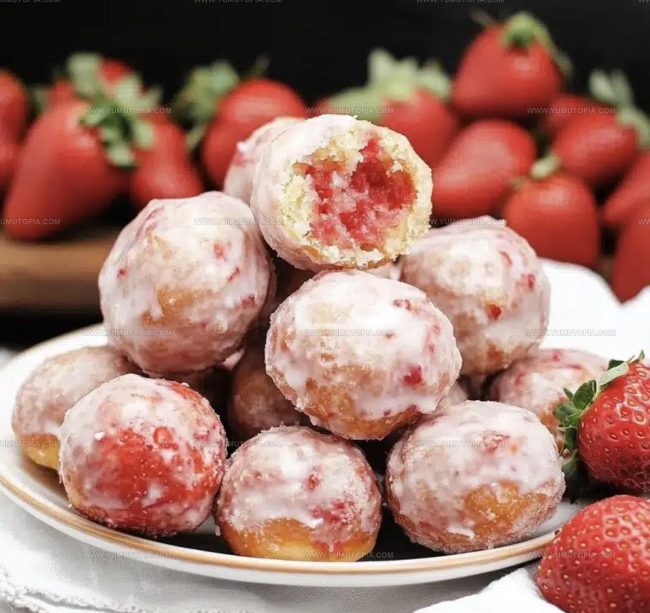 Strawberry Forward Ingredients in Donut Holes