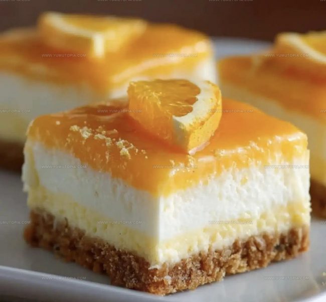 Keeping Creamsicle Cheesecake Bars Perfectly Chilled