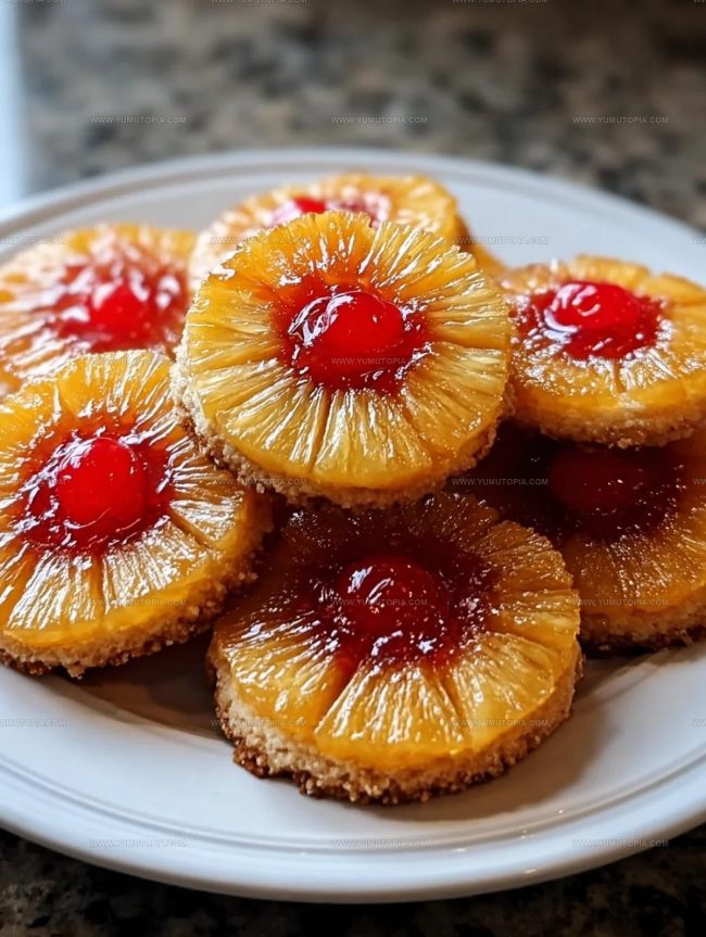 Pineapple Upside Down Cookies Cooking Instructions