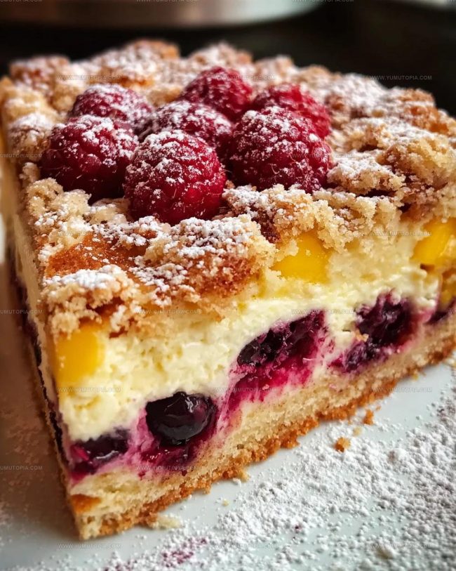 Best Serving Options For Buttermilk Mango Berry Crumb Cake