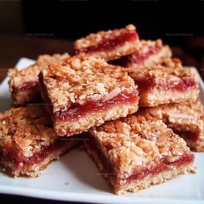 Process for Slicing Clean and Perfect Cherry Coconut Squares