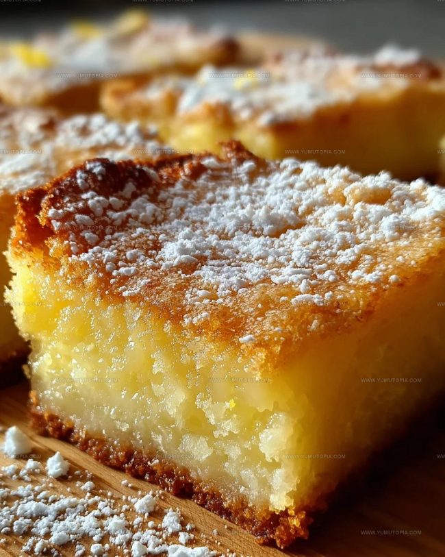 Storage Notes for Two Ingredient Lemon Bars