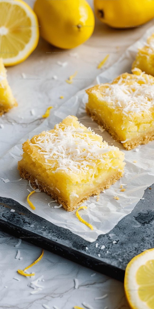 Why Coconut Lemon Bars Bake Fast