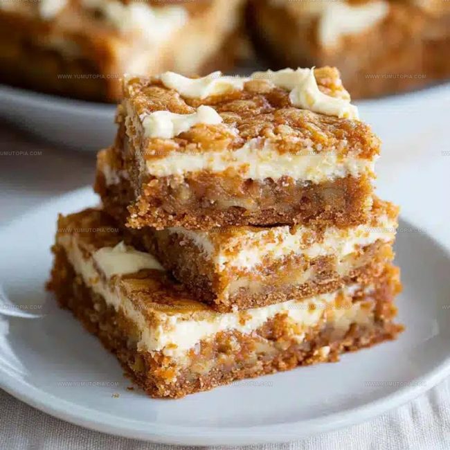 Spiced Batter Carrots And Creamy Layers In The Bars