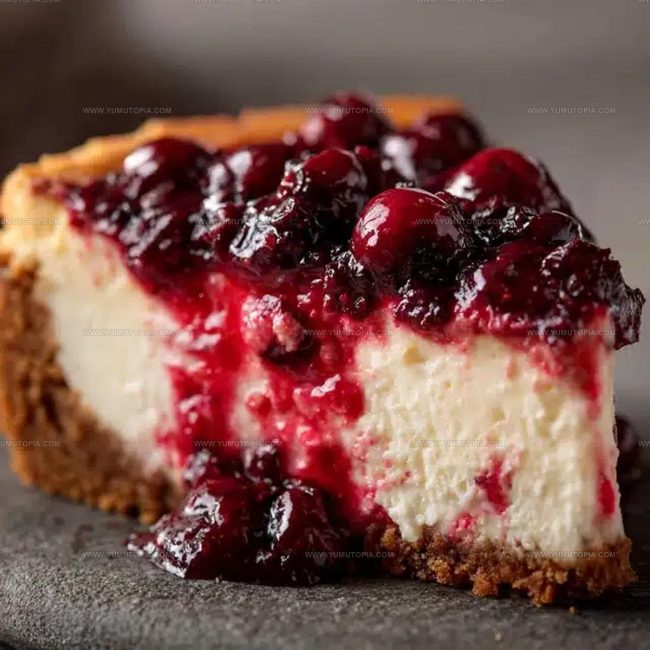 Swirl Toppings And Chocolate Twists For Cherry Cheesecake