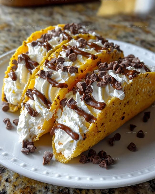 Preparing Cheesecake Cookie Dough Tacos Step by Step