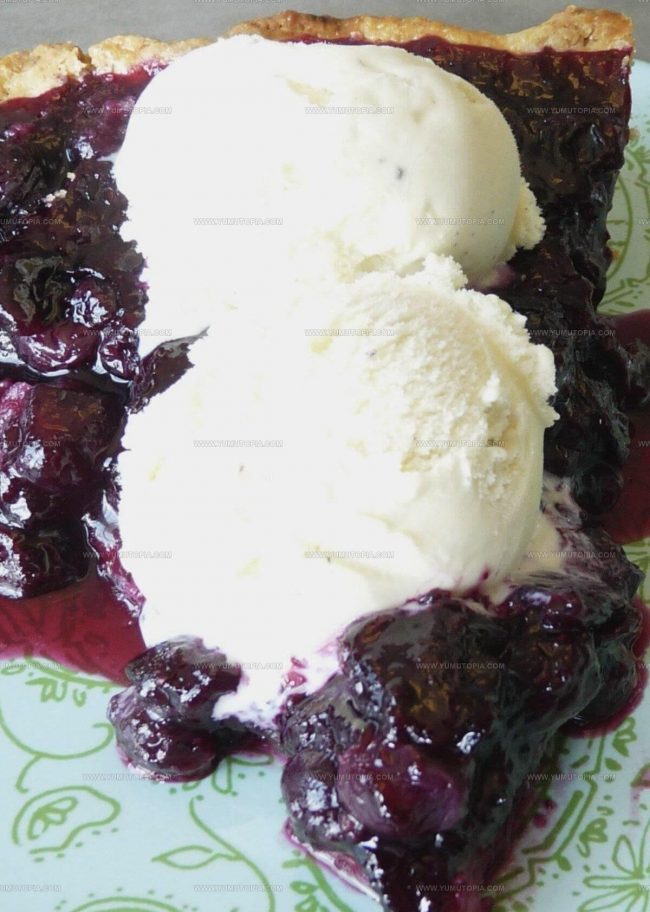 Directions for Layering Blueberry Pie Supreme