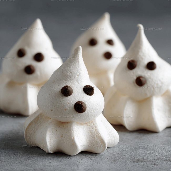 Steps for Making Ghost Meringue Cookies