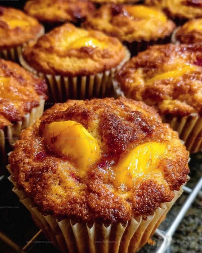 Making It Better with Jumbo Caramel Peach Cobbler Muffins