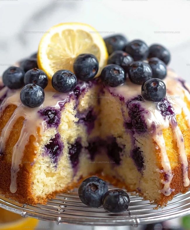 Directions for Baking Blueberry Lemon Sponge Cake