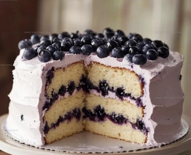 Steps Creating A Soft Blueberry Chiffon Cake