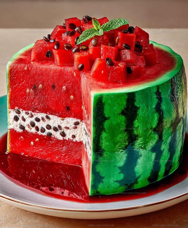 Step-by-Step Assembly Instructions for Watermelon Cake